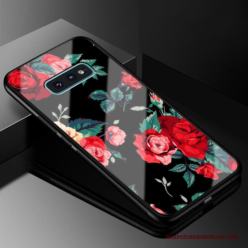 Samsung Galaxy S10e Hoesje Wind Mobiele Telefoon Blauw Ster Bescherming Glas