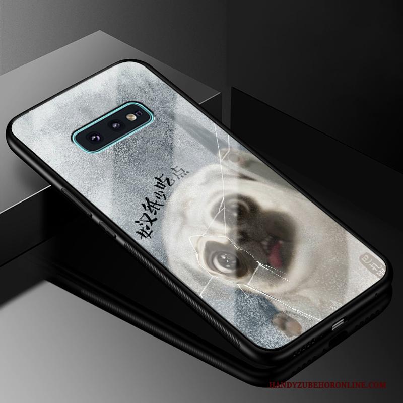 Samsung Galaxy S10e Hoesje Wind Mobiele Telefoon Blauw Ster Bescherming Glas