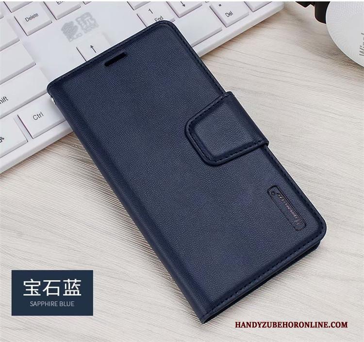 Samsung Galaxy S10e Kaart Ster Kaart Tas Hoesje Telefoon Hanger Leren Etui Rood