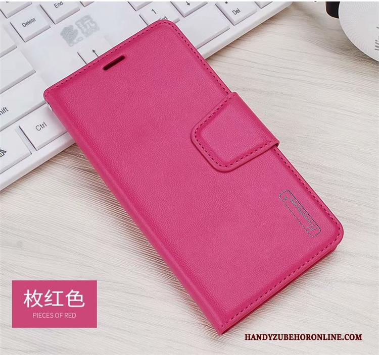 Samsung Galaxy S10e Kaart Ster Kaart Tas Hoesje Telefoon Hanger Leren Etui Rood