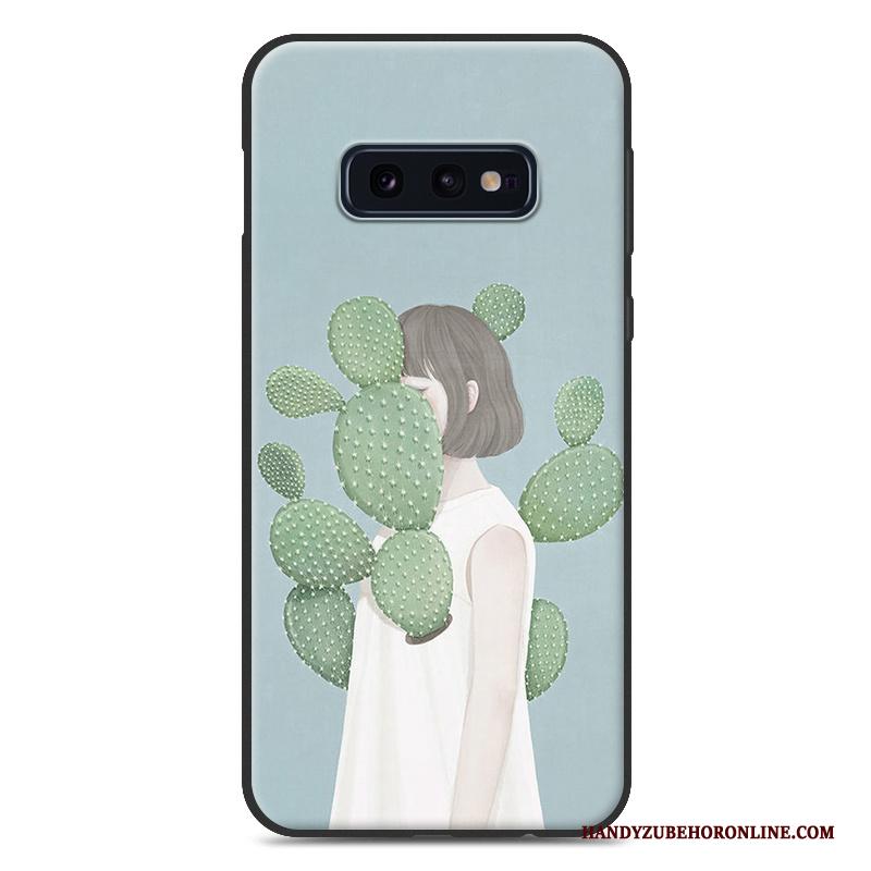 Samsung Galaxy S10e Kunst Siliconen Hoesje Telefoon Zacht Vers Ster Hanger