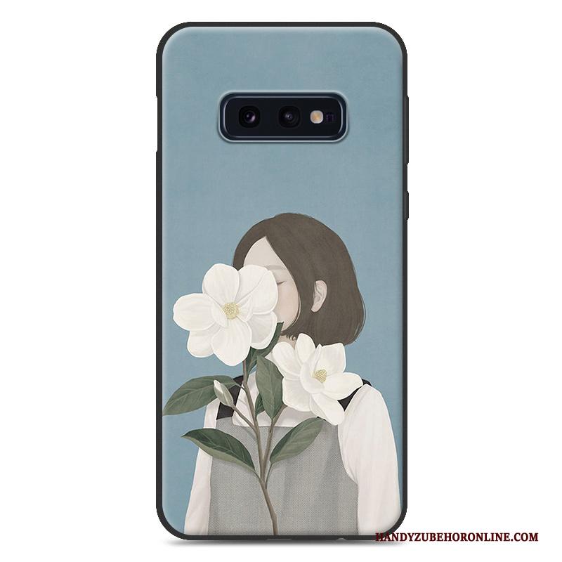 Samsung Galaxy S10e Kunst Siliconen Hoesje Telefoon Zacht Vers Ster Hanger