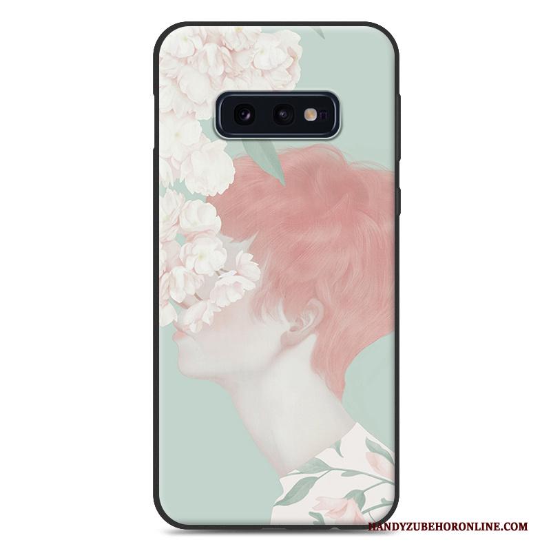 Samsung Galaxy S10e Kunst Siliconen Hoesje Telefoon Zacht Vers Ster Hanger