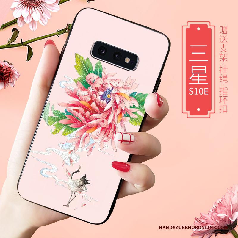 Samsung Galaxy S10e Schrobben Wit Hoesje Telefoon Trendy Merk High End All Inclusive Zacht