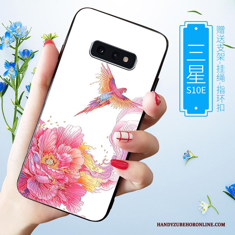 Samsung Galaxy S10e Schrobben Wit Hoesje Telefoon Trendy Merk High End All Inclusive Zacht