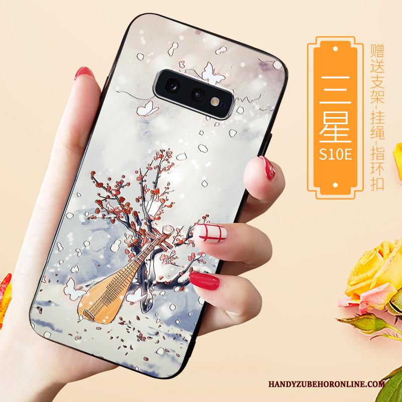 Samsung Galaxy S10e Schrobben Wit Hoesje Telefoon Trendy Merk High End All Inclusive Zacht