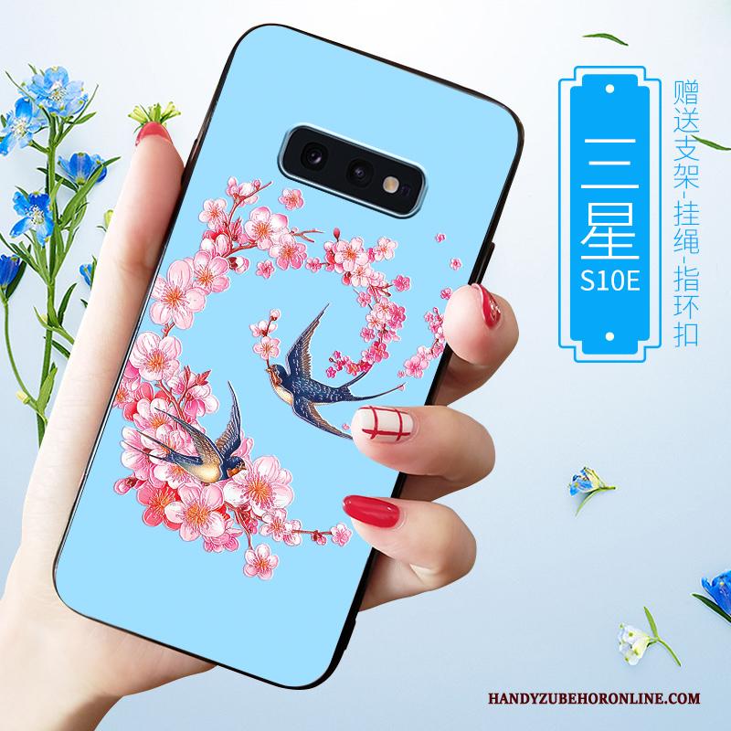 Samsung Galaxy S10e Schrobben Wit Hoesje Telefoon Trendy Merk High End All Inclusive Zacht