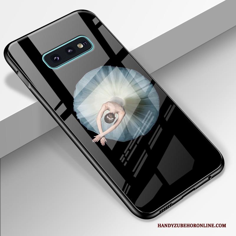 Samsung Galaxy S10e Siliconen Hoesje Telefoon Bescherming Anti-fall Ster Trend Gehard Glas