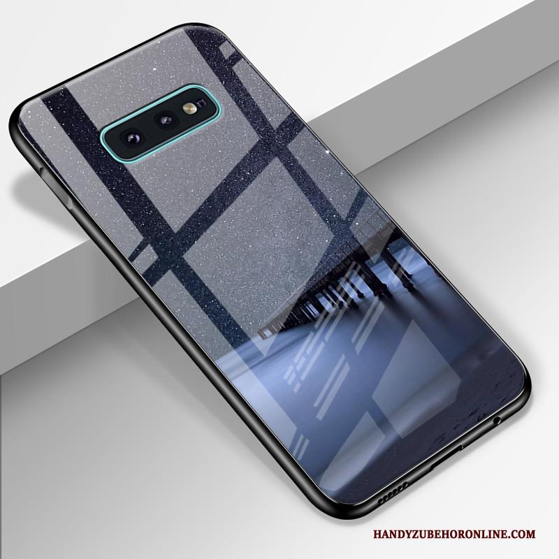 Samsung Galaxy S10e Siliconen Hoesje Telefoon Bescherming Anti-fall Ster Trend Gehard Glas