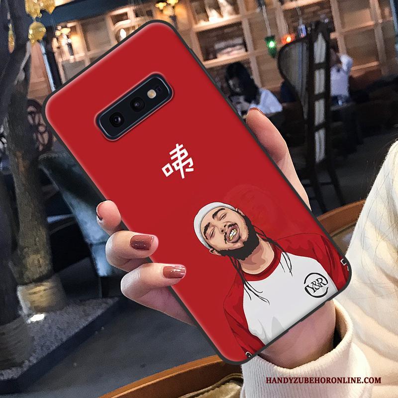Samsung Galaxy S10e Zacht Hoesje Telefoon Lovers Rood Siliconen Ster Grappig