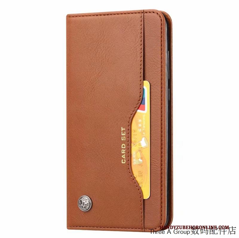 Samsung Galaxy S20 Hoes Eenvoudige Bescherming Leren Etui Folio Hoesje Telefoon Anti-fall