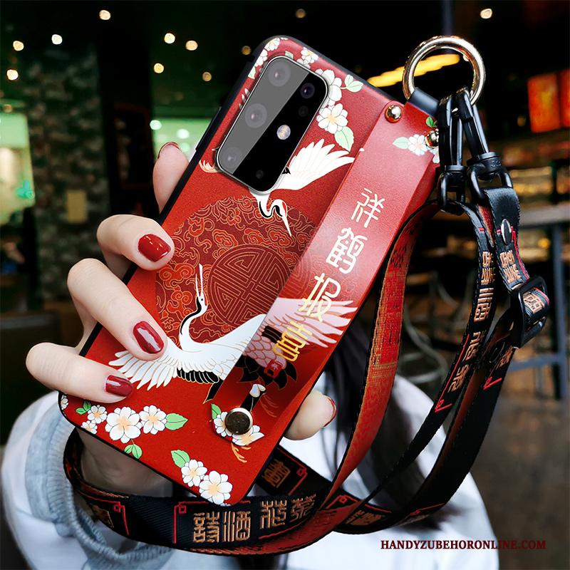 Samsung Galaxy S20 Hoesje Bescherming Net Red Trend Hanger All Inclusive Anti-fall Siliconen