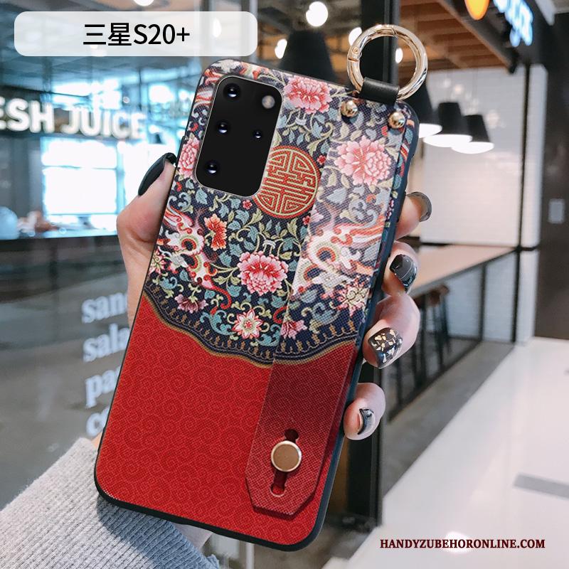 Samsung Galaxy S20+ Hoesje Ondersteuning Ster Vintage Bescherming Patroon Chinese Stijl Siliconen