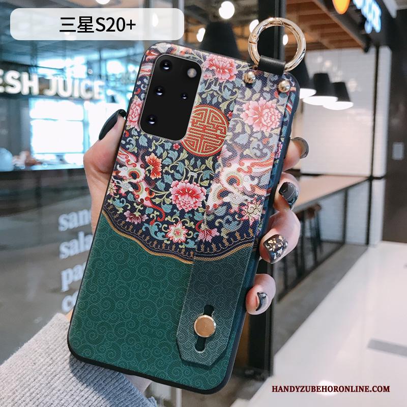 Samsung Galaxy S20+ Hoesje Ondersteuning Ster Vintage Bescherming Patroon Chinese Stijl Siliconen