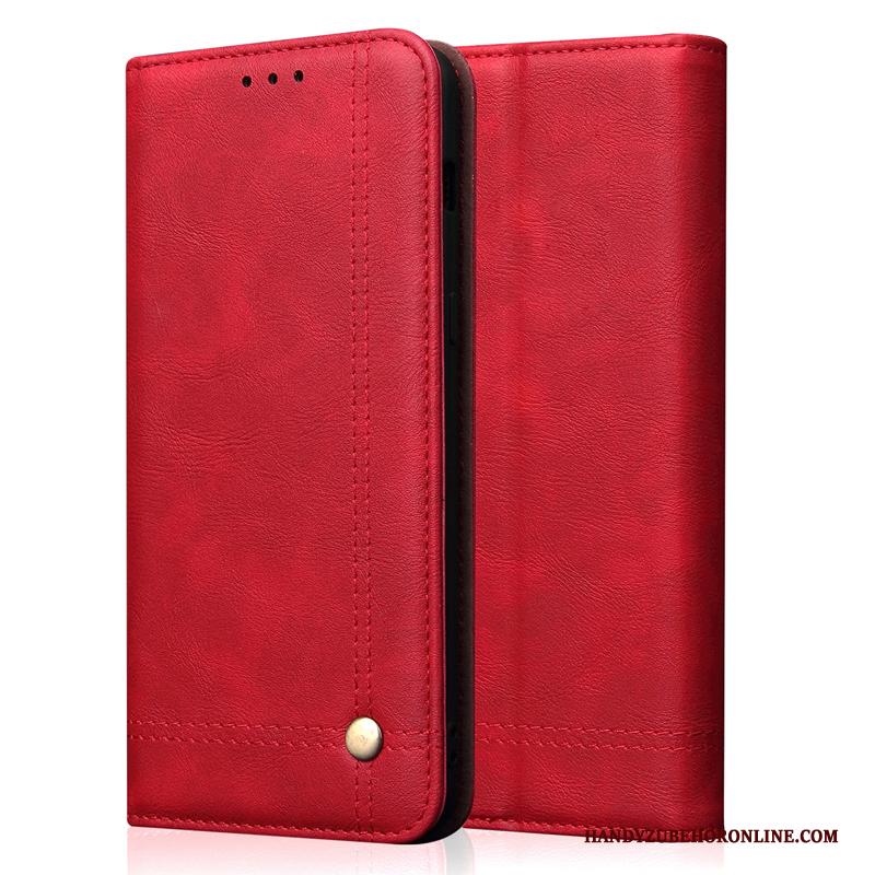 Samsung Galaxy S20 Hoesje Zwart Leren Etui Echt Leer All Inclusive Anti-fall Folio Trend