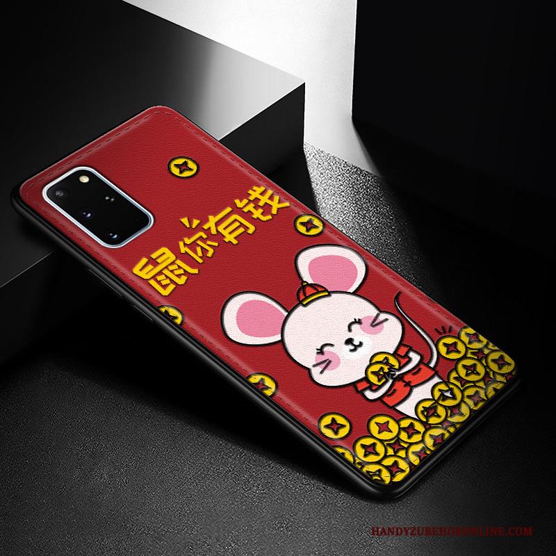 Samsung Galaxy S20+ Nieuw Mooie Rood Zacht All Inclusive Hoesje Telefoon Trend