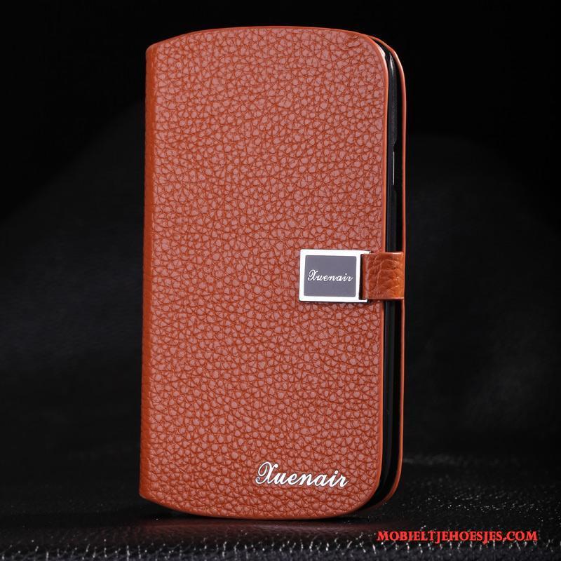 Samsung Galaxy S3 Echt Leer Rood Mobiele Telefoon Leren Etui Ster Hoesje Telefoon Bescherming