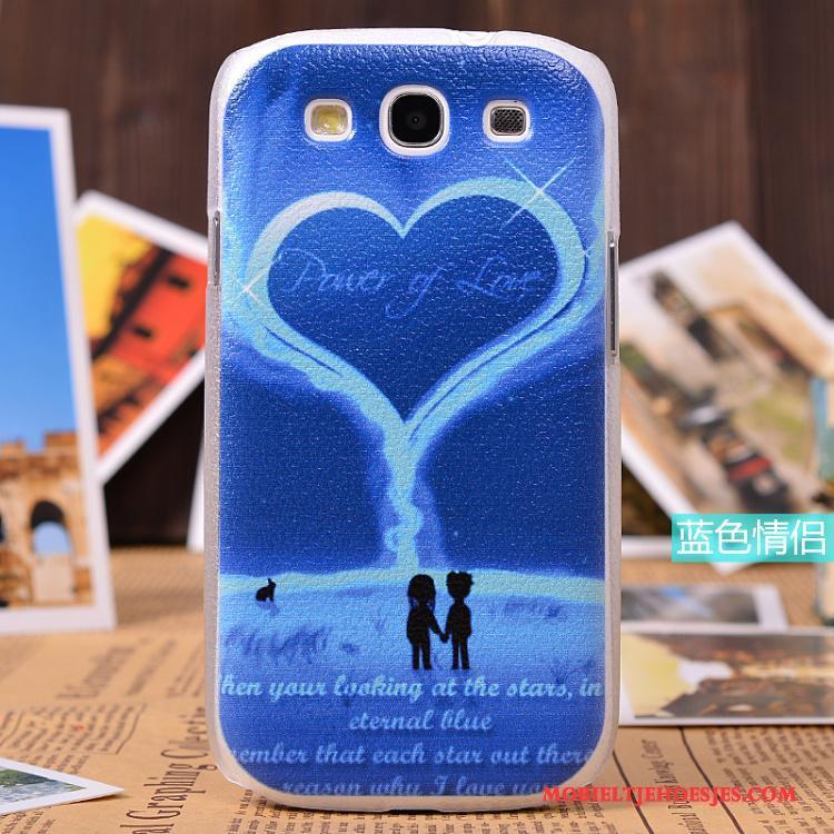 Samsung Galaxy S3 Geschilderd Hoesje Telefoon Bescherming Blauw Ster Patroon Trend