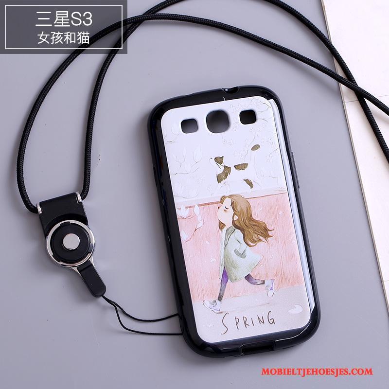 Samsung Galaxy S3 Hoes Ster Spotprent Hanger Hoesje Kleur Bescherming