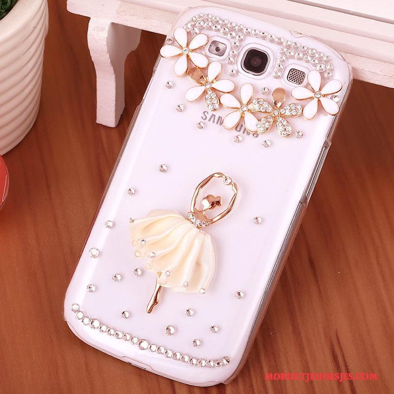 Samsung Galaxy S3 Hoesje Hard Mobiele Telefoon Bescherming Telefoon Met Strass Roze