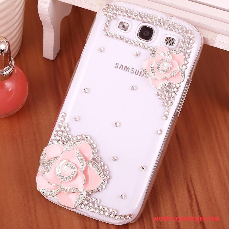 Samsung Galaxy S3 Hoesje Hard Mobiele Telefoon Bescherming Telefoon Met Strass Roze