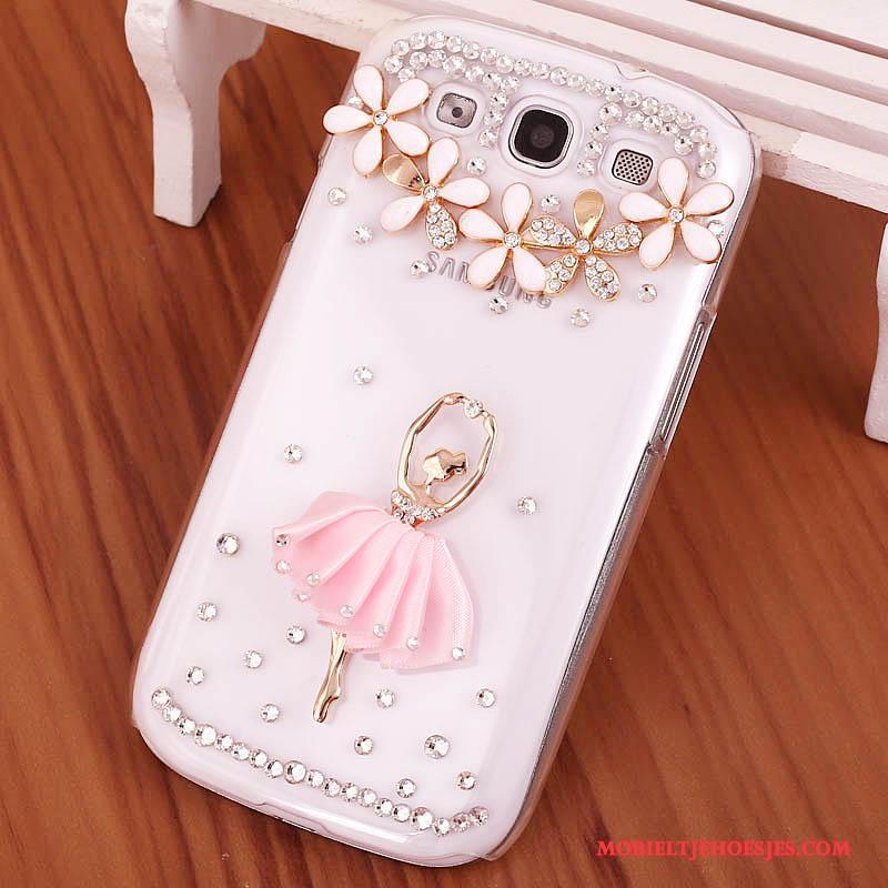 Samsung Galaxy S3 Hoesje Hard Mobiele Telefoon Bescherming Telefoon Met Strass Roze