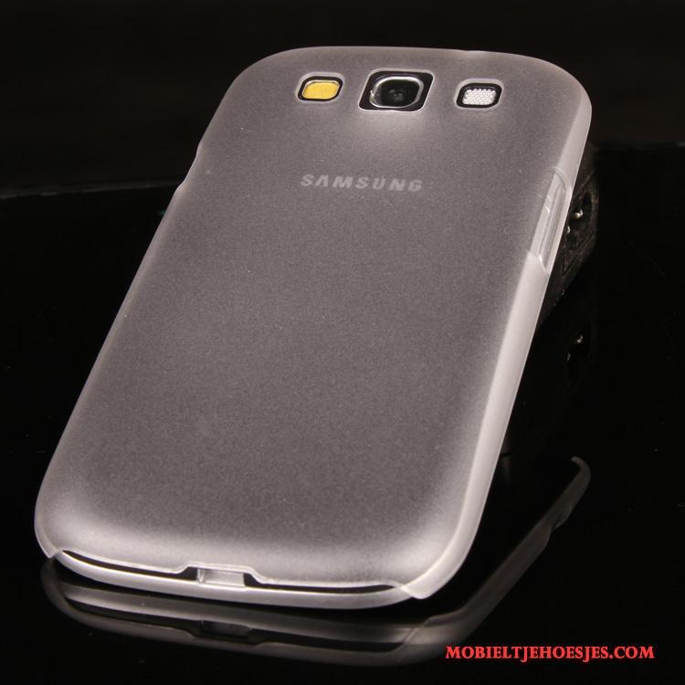 Samsung Galaxy S3 Hoesje Schrobben Trend Doorzichtig Hoes Ster Groen Dun