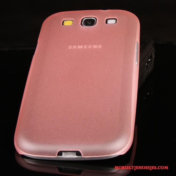 Samsung Galaxy S3 Hoesje Schrobben Trend Doorzichtig Hoes Ster Groen Dun