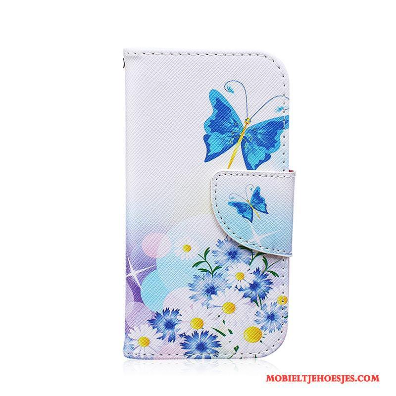 Samsung Galaxy S3 Leren Etui Zwart Geschilderd Hoes Bescherming Hoesje Telefoon Ster