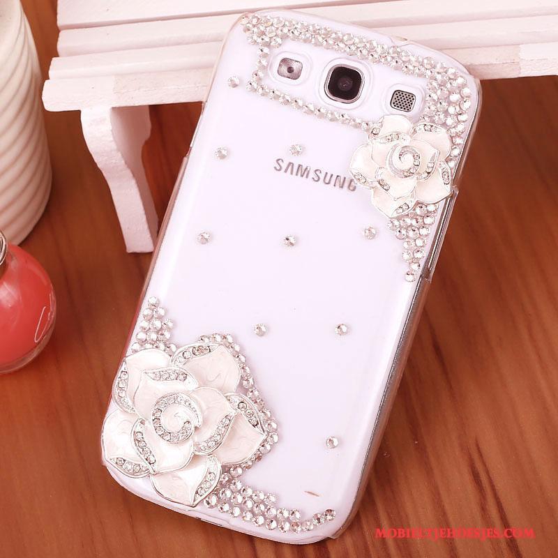 Samsung Galaxy S3 Purper Hoes Hard Bescherming Hoesje Met Strass Ster