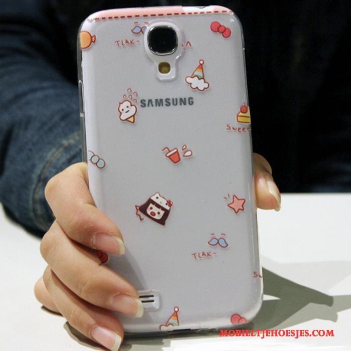 Samsung Galaxy S4 All Inclusive Siliconen Bescherming Blauw Ster Hoesje Telefoon Mooie