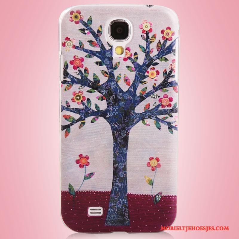 Samsung Galaxy S4 Hoes Bescherming Ster Blauw Hoesje Telefoon Geschilderd