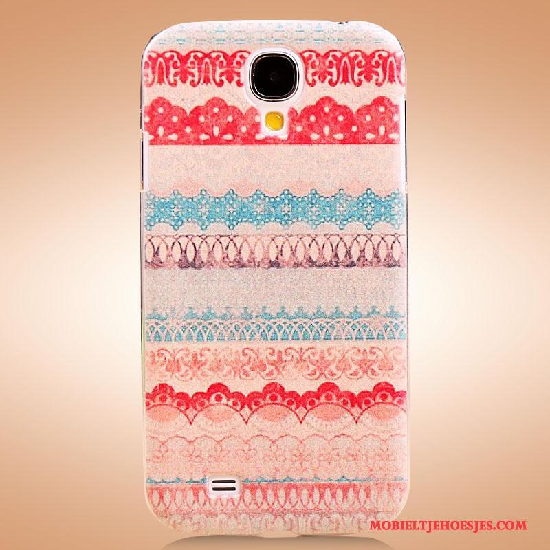 Samsung Galaxy S4 Hoes Geschilderd Ster Mooie Bescherming Hoesje Zwart