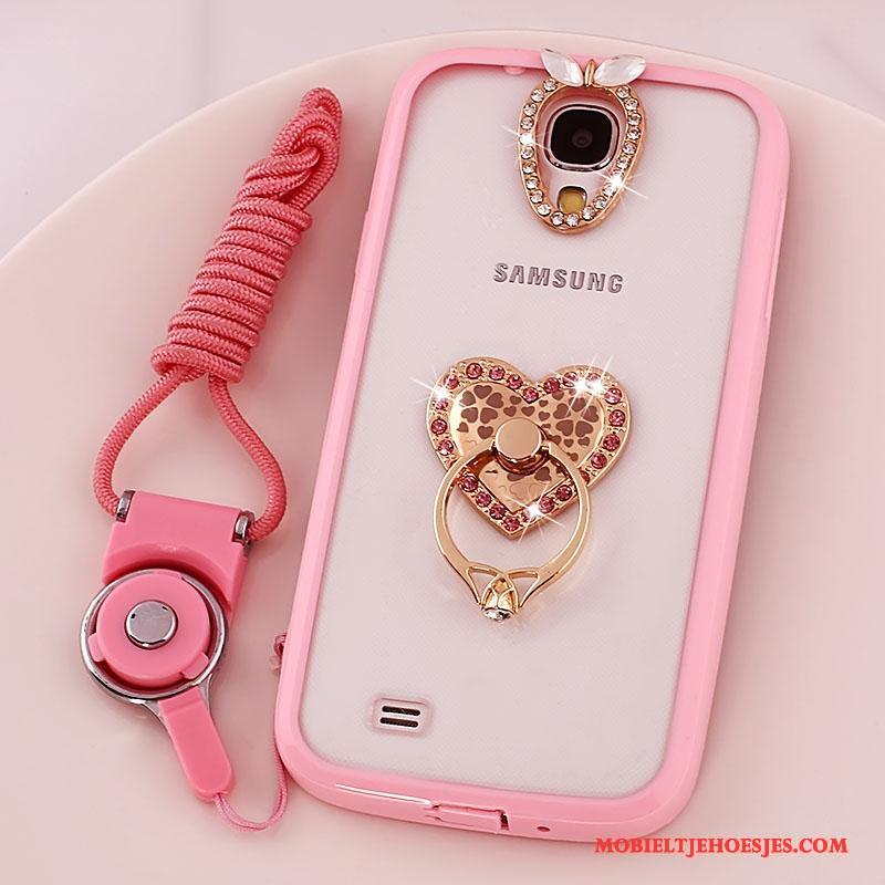 Samsung Galaxy S4 Ring Hanger Siliconen Ster Hoesje Telefoon Bescherming Roze