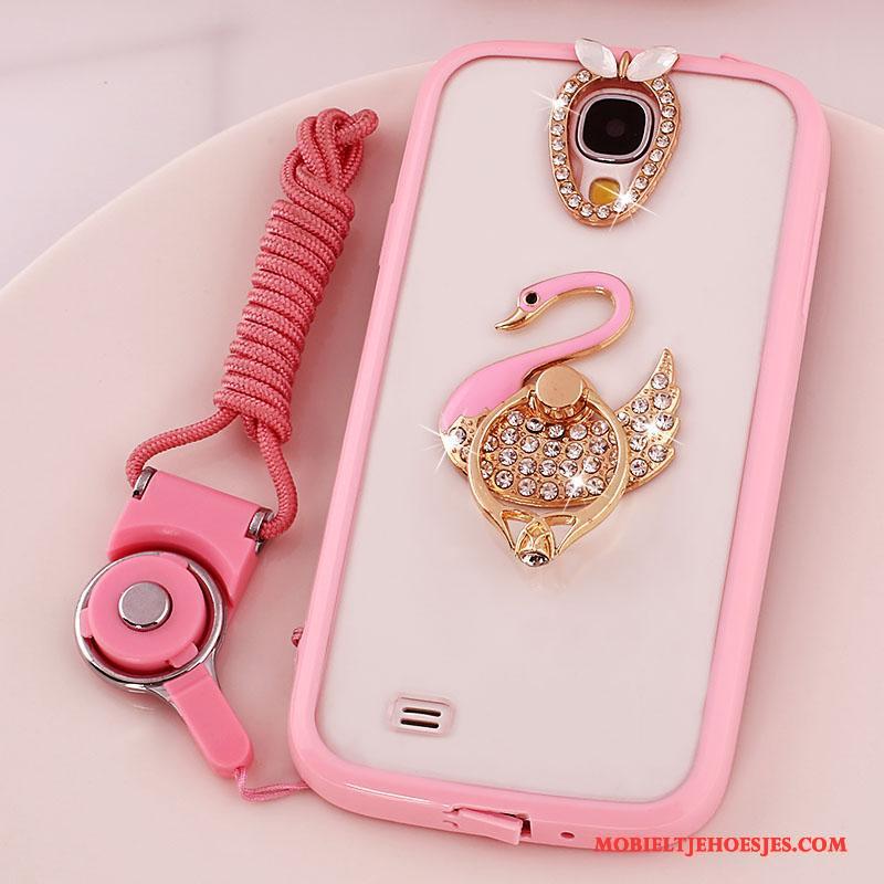 Samsung Galaxy S4 Ring Hanger Siliconen Ster Hoesje Telefoon Bescherming Roze