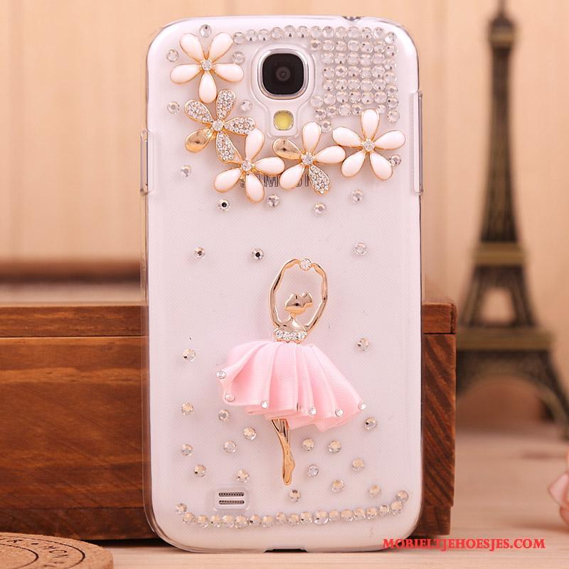 Samsung Galaxy S4 Ster Met Strass Hoesje Telefoon Bescherming Zwart