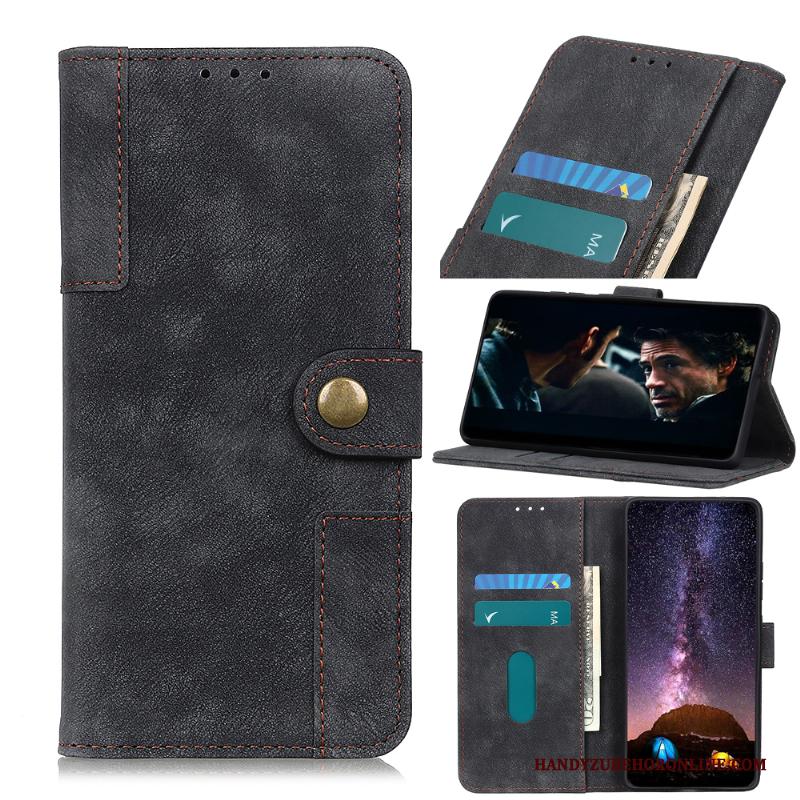 Samsung Galaxy S41 Folio Hoesje Telefoon Nieuw Leren Etui Portemonnee Ster Vintage