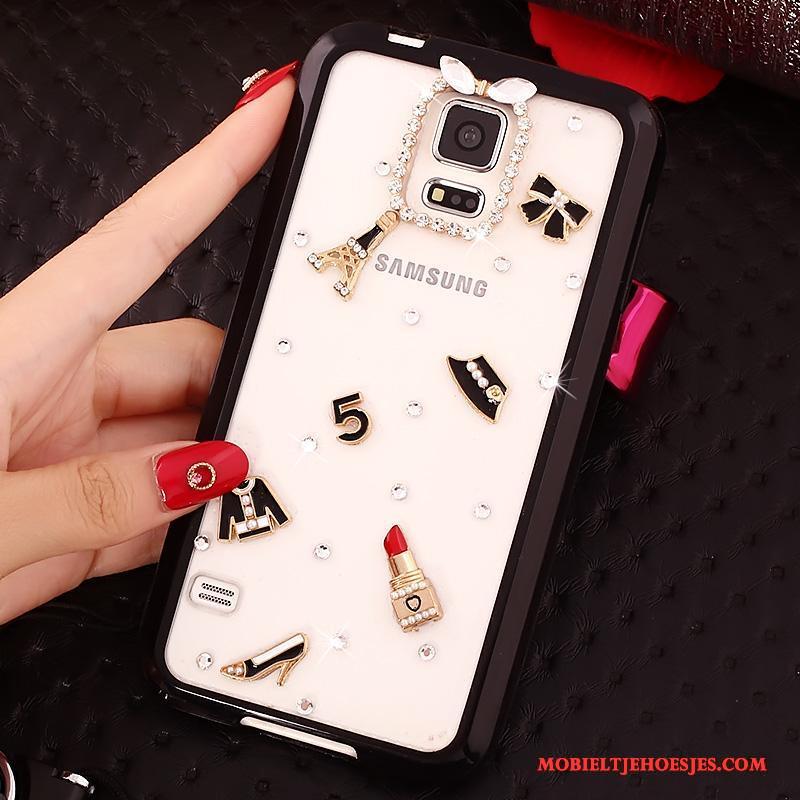 Samsung Galaxy S5 Anti-fall Ster Hanger Spotprent Hoesje Telefoon Bescherming Roze