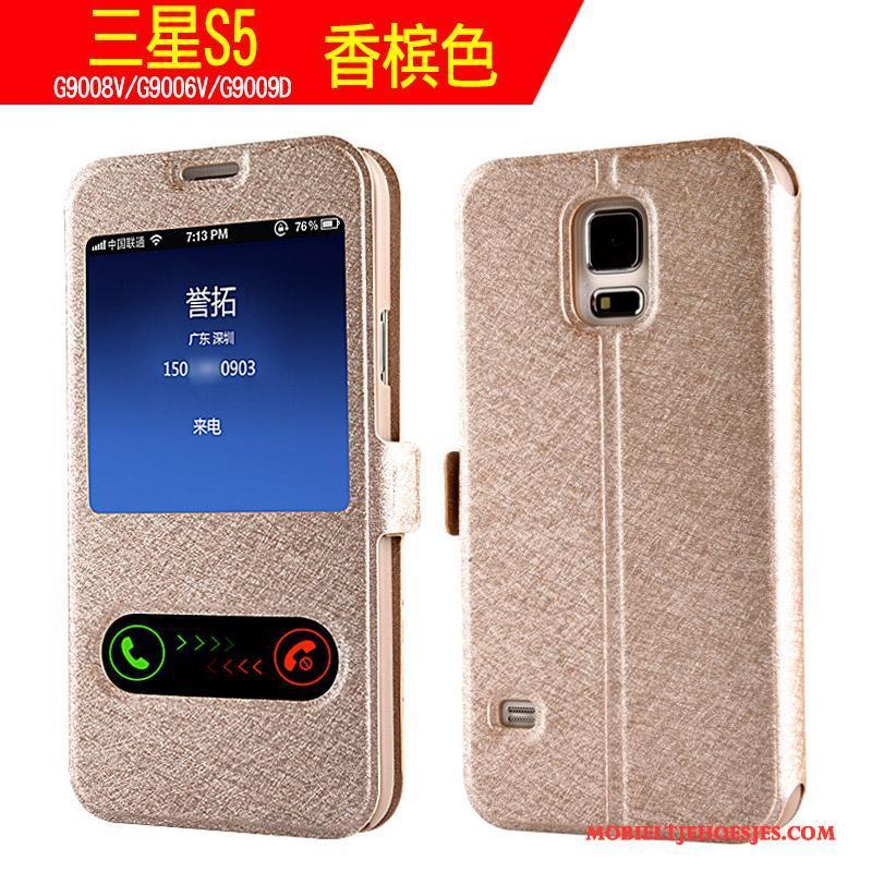 Samsung Galaxy S5 Bescherming Ster Hoes Clamshell Hoesje Telefoon Trend Anti-fall