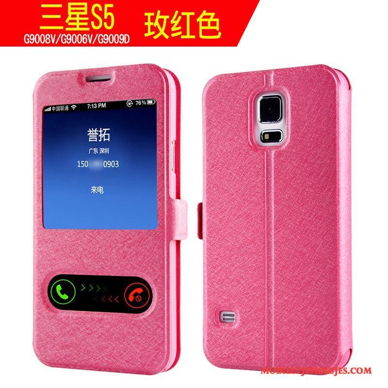 Samsung Galaxy S5 Bescherming Ster Hoes Clamshell Hoesje Telefoon Trend Anti-fall