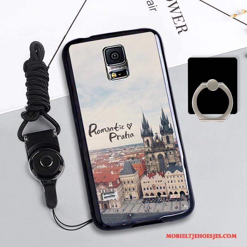 Samsung Galaxy S5 Hanger Anti-fall Mobiele Telefoon Hoesje Telefoon Bescherming Ster Zacht