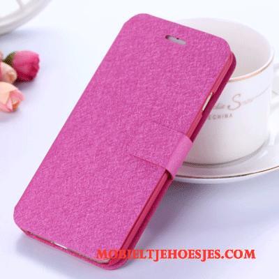 Samsung Galaxy S5 Hoes Achterklep Folio Mobiele Telefoon Hoesje Telefoon Ster Rood