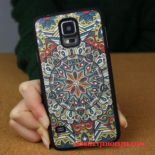 Samsung Galaxy S5 Hoesje Anti-fall Hard Omlijsting Zacht Wit Bescherming Achterklep