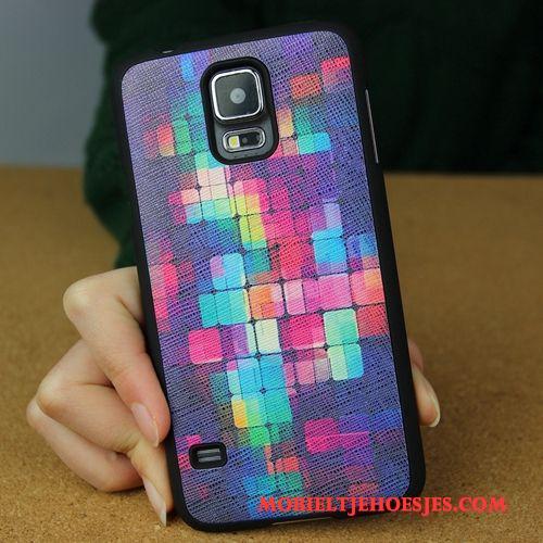 Samsung Galaxy S5 Hoesje Anti-fall Hard Omlijsting Zacht Wit Bescherming Achterklep