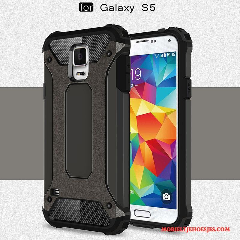 Samsung Galaxy S5 Hoesje Bescherming Trend Schrobben Ster Anti-fall All Inclusive Siliconen