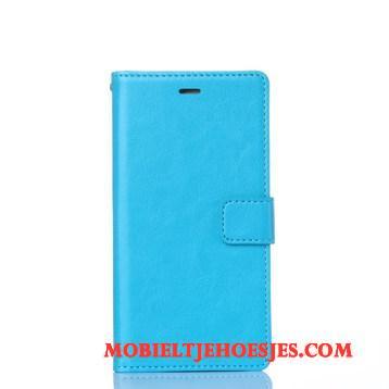 Samsung Galaxy S5 Leren Etui Mobiele Telefoon Hoesje Telefoon Ster Clamshell Bescherming Zwart