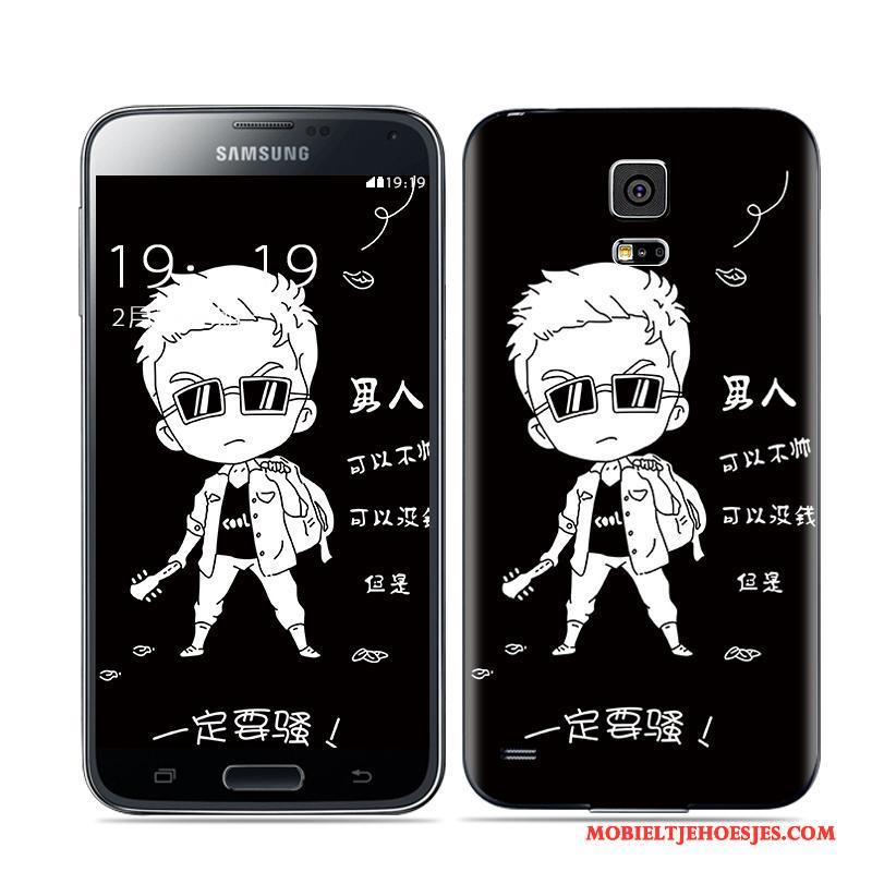 Samsung Galaxy S5 Mobiele Telefoon Achterklep Zwart Hoesje Ster Telefoon