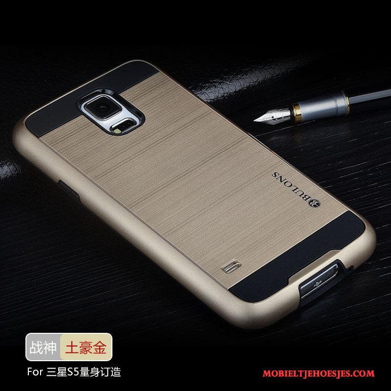 Samsung Galaxy S5 Omlijsting Bescherming Trend Achterklep Doek Hoesje Anti-fall