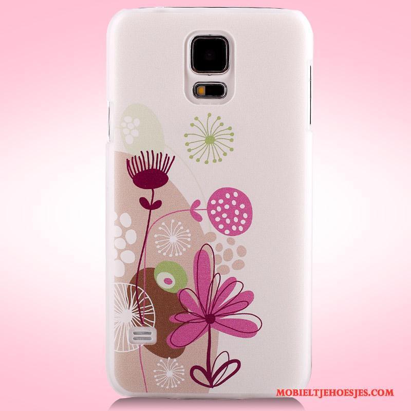 Samsung Galaxy S5 Purper Bescherming Hoesje Telefoon Mobiele Telefoon Geschilderd Ster