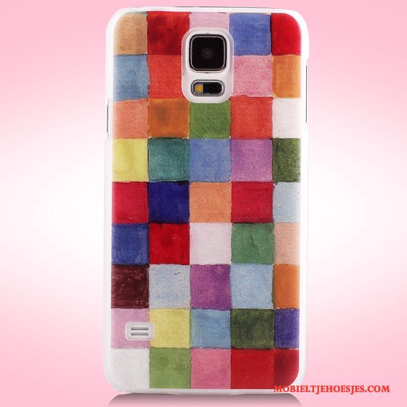 Samsung Galaxy S5 Purper Bescherming Hoesje Telefoon Mobiele Telefoon Geschilderd Ster